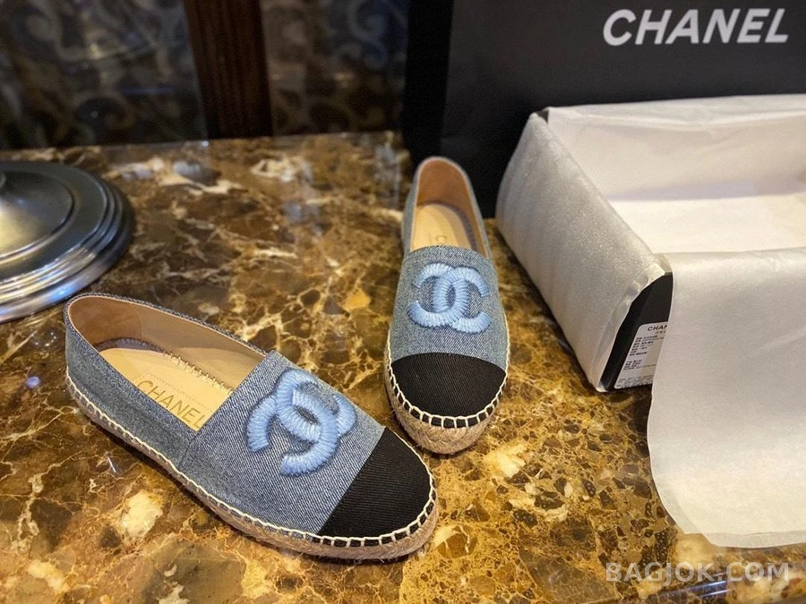 샤넬 샤넬 CC Espadrille 데님 상세 이미지