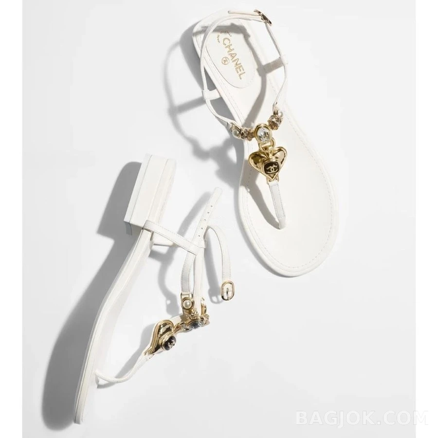샤넬 샤넬 CC Heart 주얼 샌들 상세 이미지
