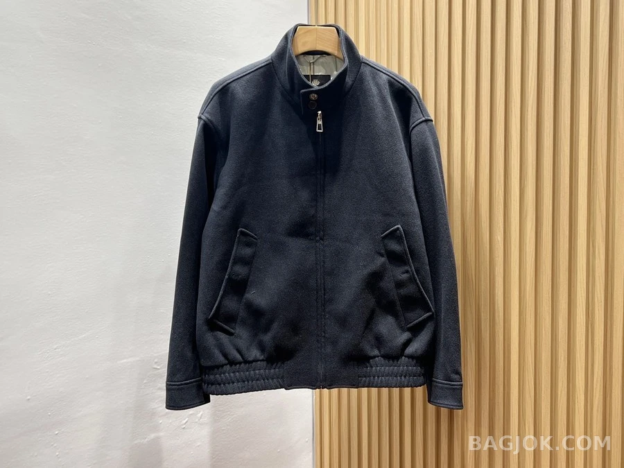 로로피아나 로로피아나 경량 울 스탠드넥 자켓 상세 이미지