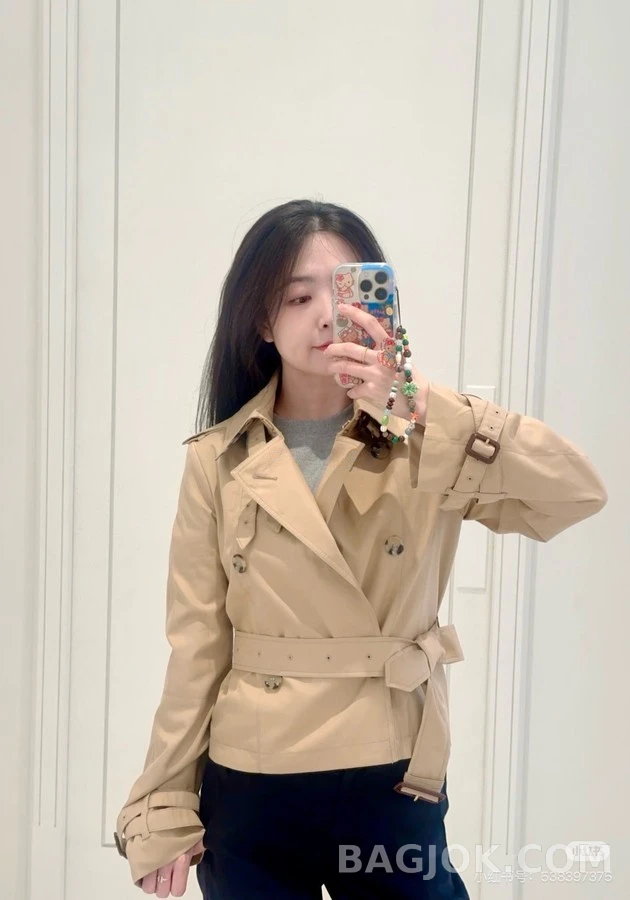 버버리 버버리 더블 브레스티드 숏 트렌치 자켓 상세 이미지
