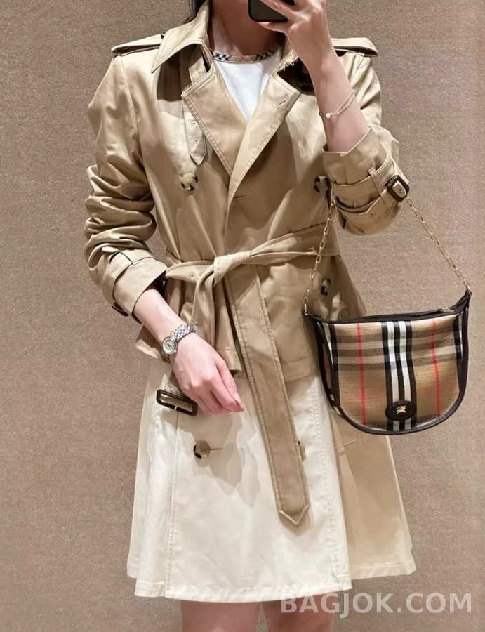 버버리 버버리 더블 브레스티드 숏 트렌치 자켓 상세 이미지