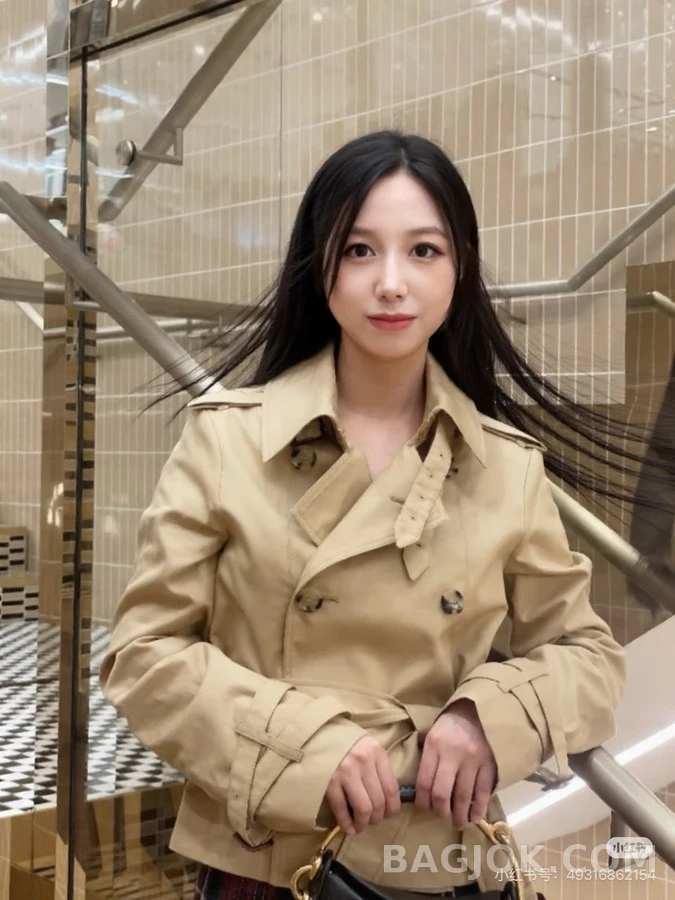 버버리 버버리 더블 브레스티드 숏 트렌치 자켓 상세 이미지