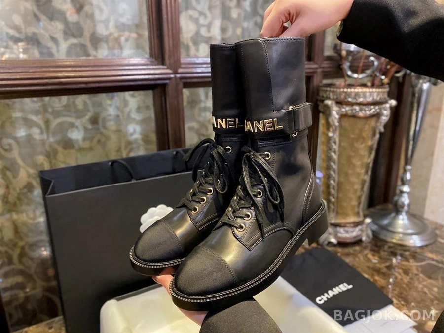 샤넬 샤넬 램스킨 카프스킨 부츠 상세 이미지