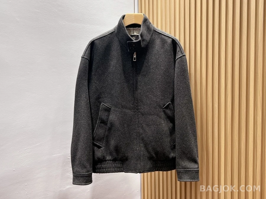 로로피아나 로로피아나 경량 울 스탠드넥 자켓 상세 이미지