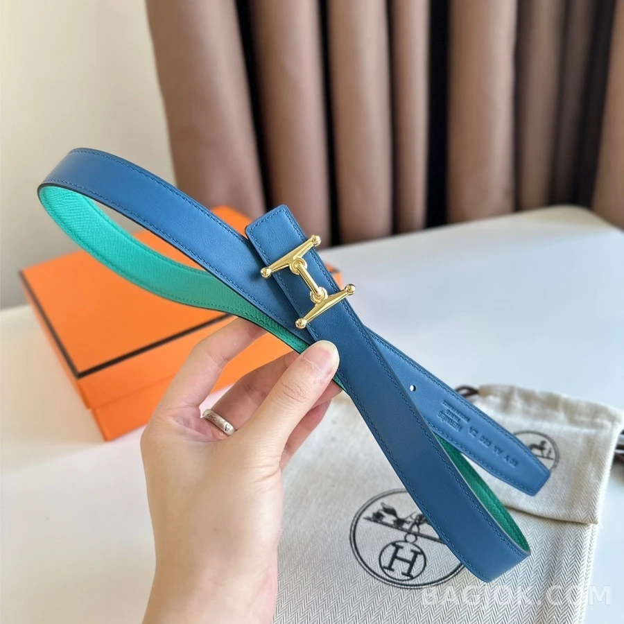 에르메스 에르메스 MORS H 리버서블 벨트 금장 24mm 상세 이미지