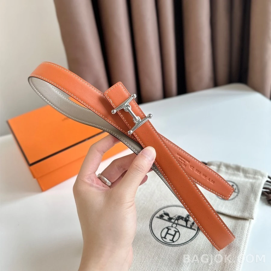 에르메스 에르메스 MORS H 리버서블 벨트 은장 24mm 상세 이미지