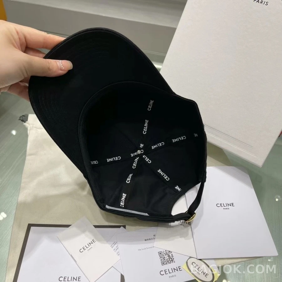 셀린느 셀린느 자수로고 베이스볼 캡 상세 이미지