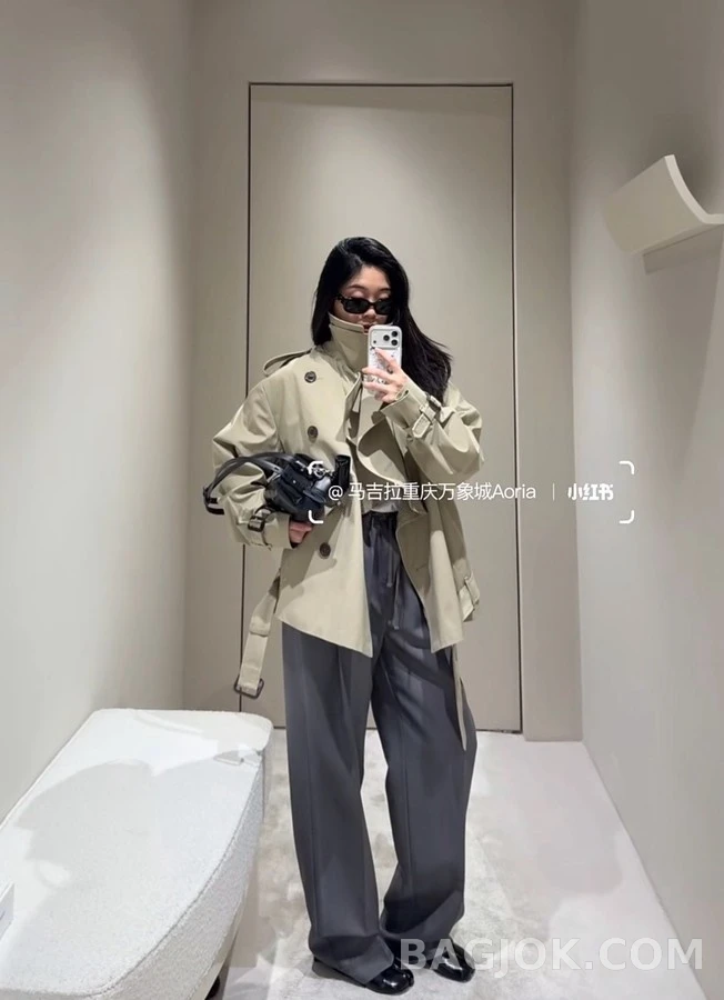 메종 마르지엘라 메종마르지엘라 더블 브레스트 벨트 자켓 상세 이미지