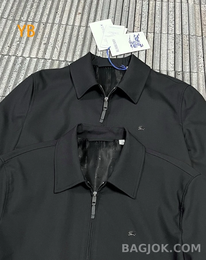 버버리 버버리 로고 자수 집업 자켓 상세 이미지
