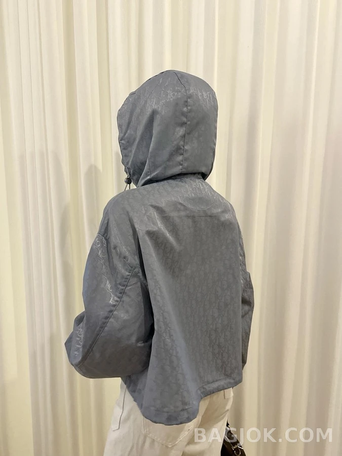 디올 디올 오블리크 크롭 후드 집업 상세 이미지