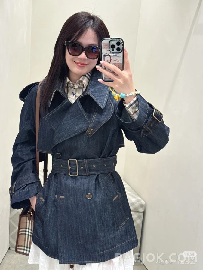 버버리 버버리 데님 트렌치 자켓 상세 이미지