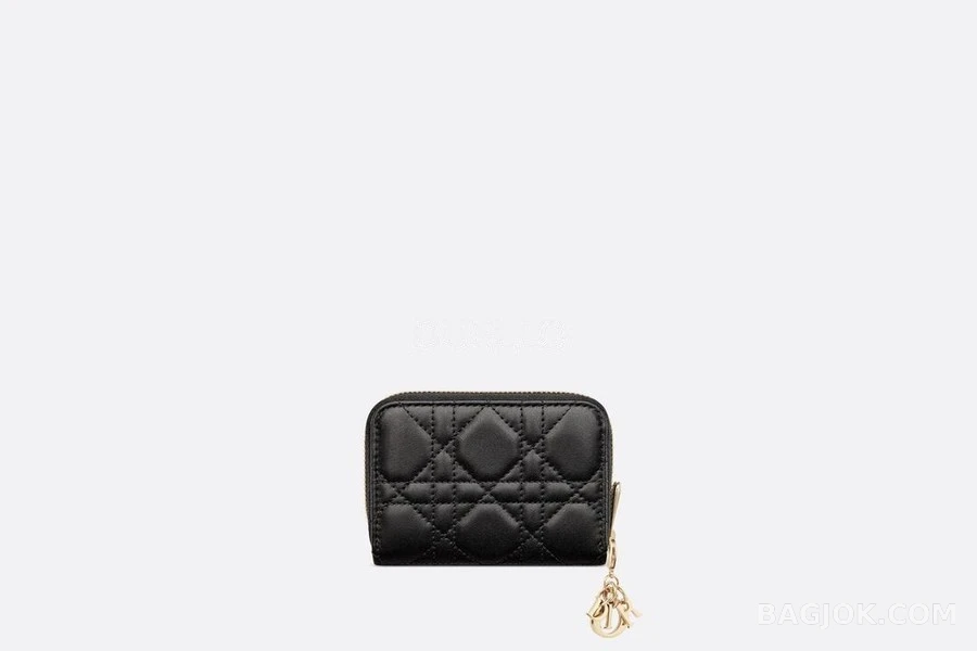 디올 디올 LADY DIOR Voyageur 양가죽 스몰 동전 지갑 상세 이미지