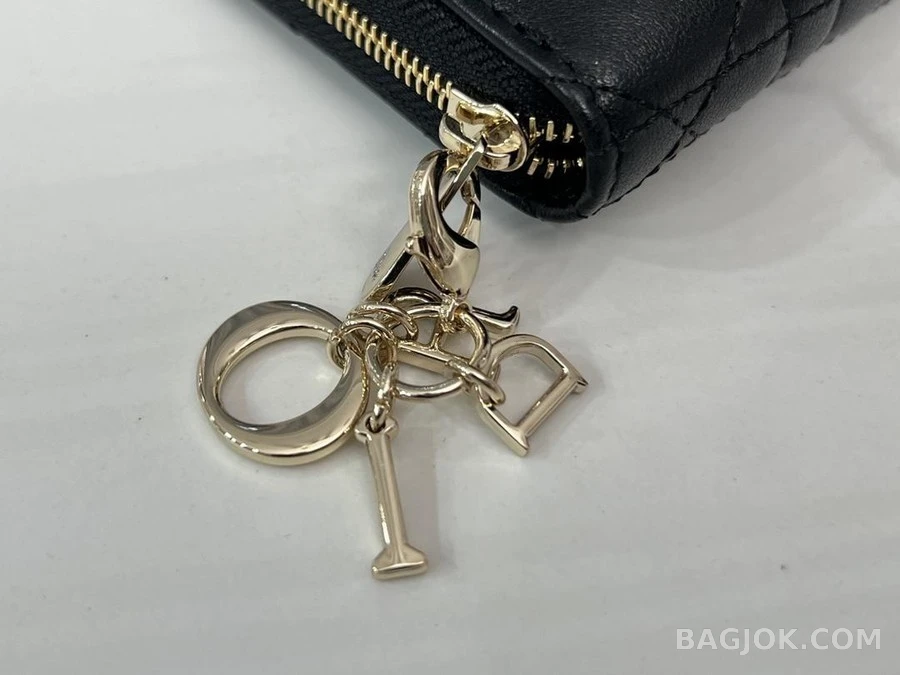 디올 디올 LADY DIOR Voyageur 양가죽 스몰 동전 지갑 상세 이미지