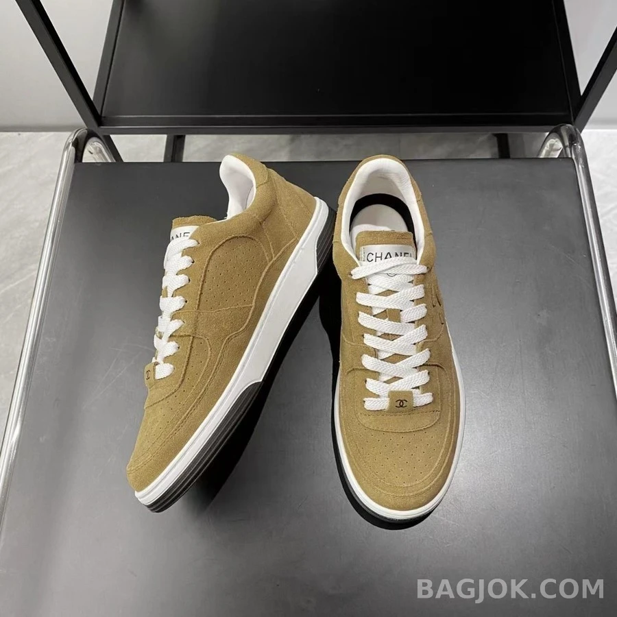 샤넬 샤넬 키드스킨 스웨이드 스니커즈 상세 이미지