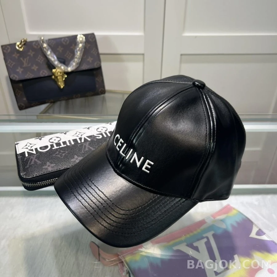 셀린느 셀린느 Celine 레더 베이스볼 캡 상세 이미지