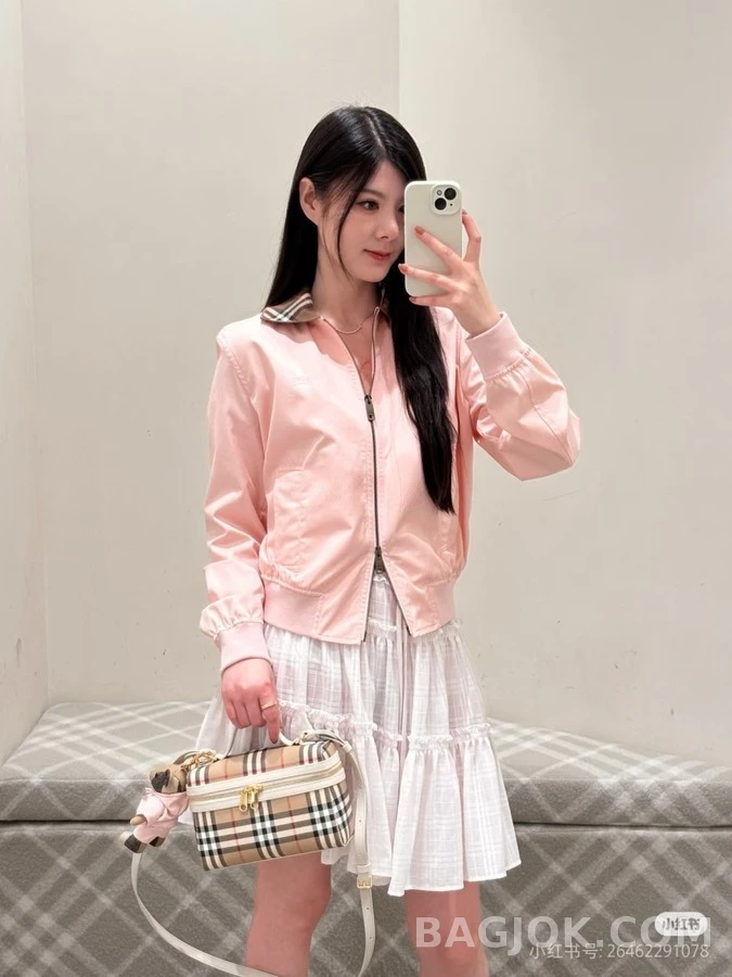 버버리 버버리 하링턴 빈티지 체크 집업 자켓 상세 이미지