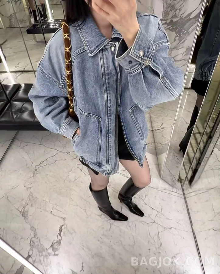 생로랑 세인트로랑 레트로 워싱 데님 자켓 상세 이미지