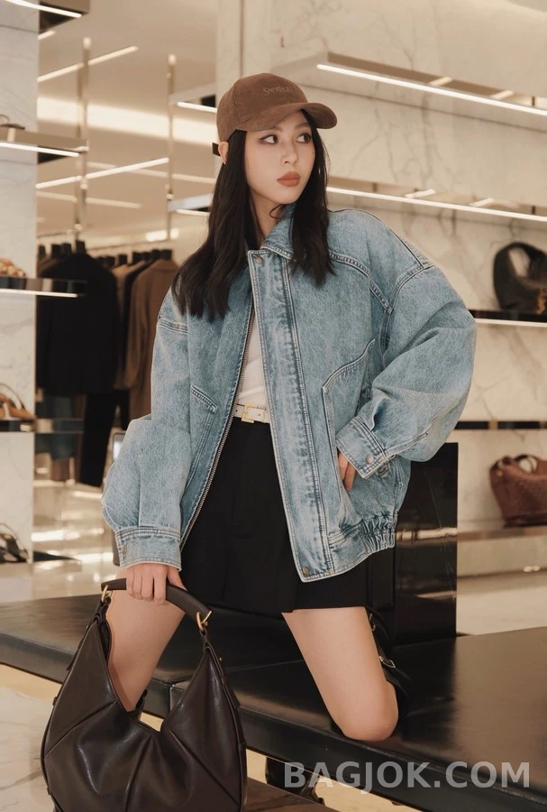 생로랑 세인트로랑 레트로 워싱 데님 자켓 상세 이미지