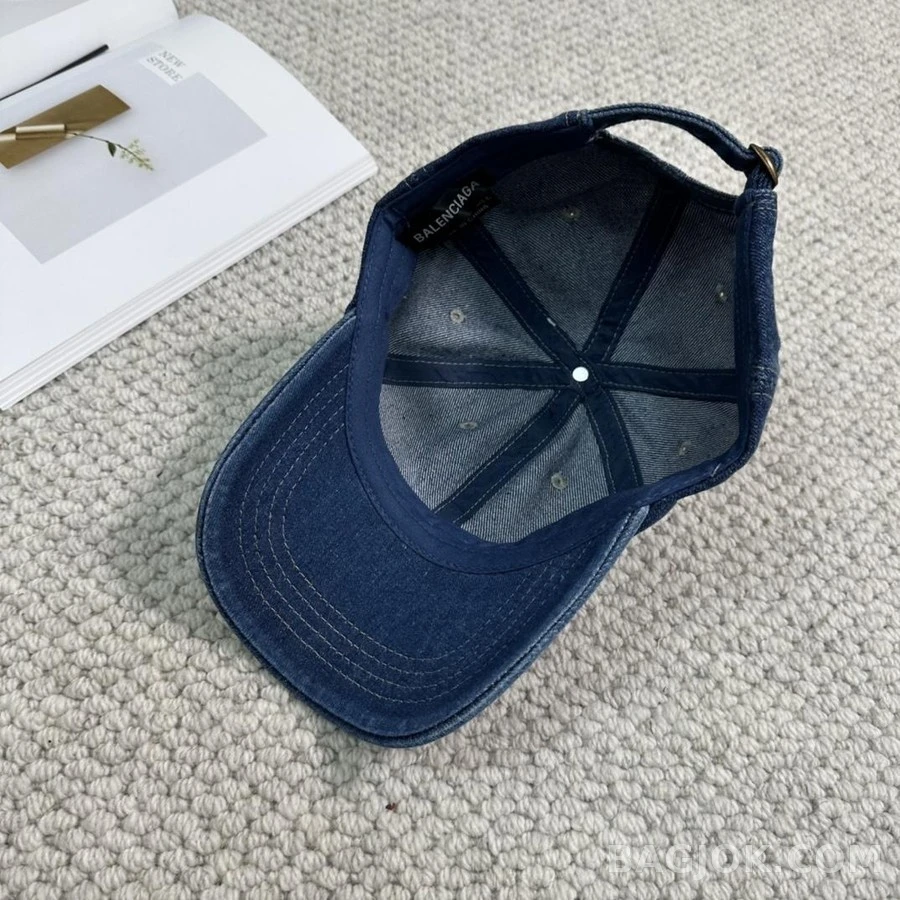 발렌시아가 발렌시아가 입체 로고 데님 베이스볼 캡 상세 이미지