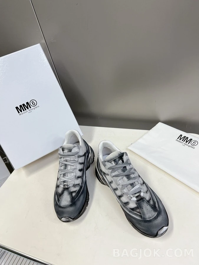 메종 마르지엘라 메종마르지엘라 MM6 디스트레스 스니커즈 상세 이미지