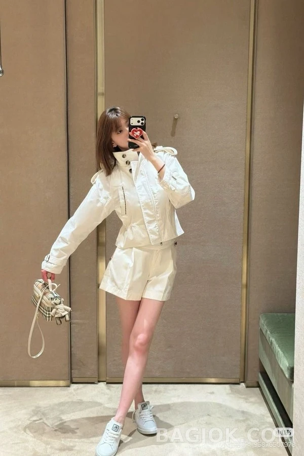버버리 버버리 체크 포켓 드로스트링 자켓 상세 이미지