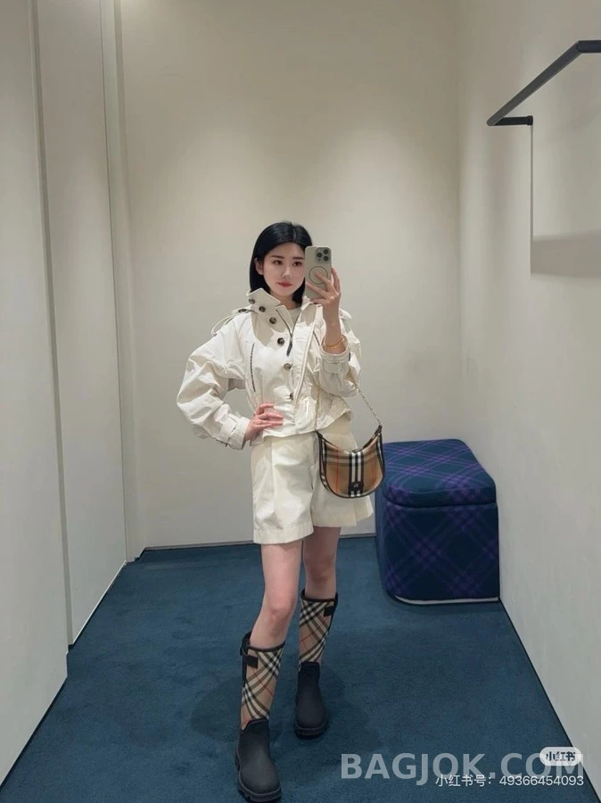 버버리 버버리 체크 포켓 드로스트링 자켓 상세 이미지
