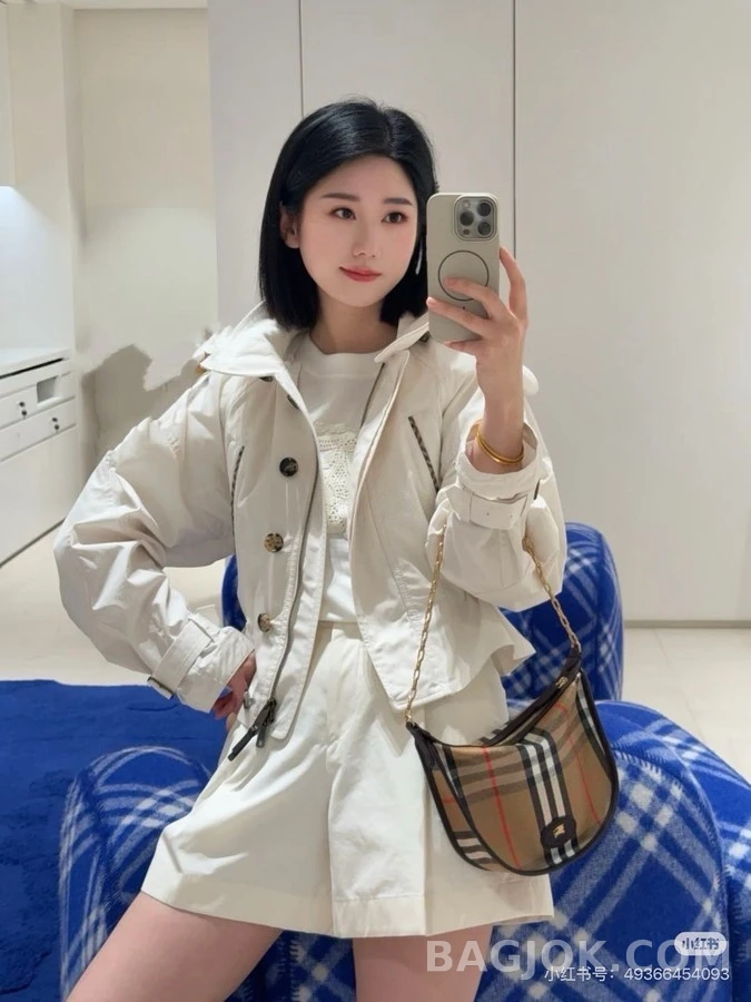 버버리 버버리 체크 포켓 드로스트링 자켓 상세 이미지
