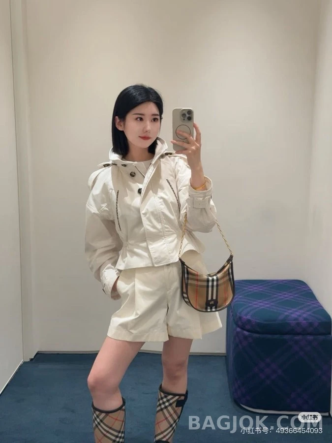 버버리 버버리 체크 포켓 드로스트링 자켓 상세 이미지