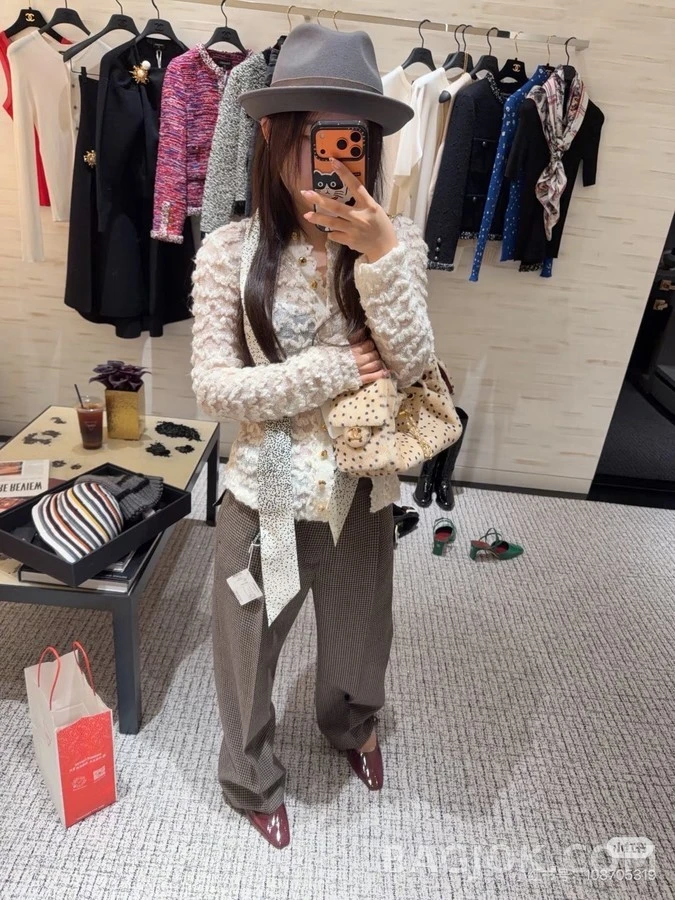 샤넬 샤넬 물결 니트 자켓 상세 이미지