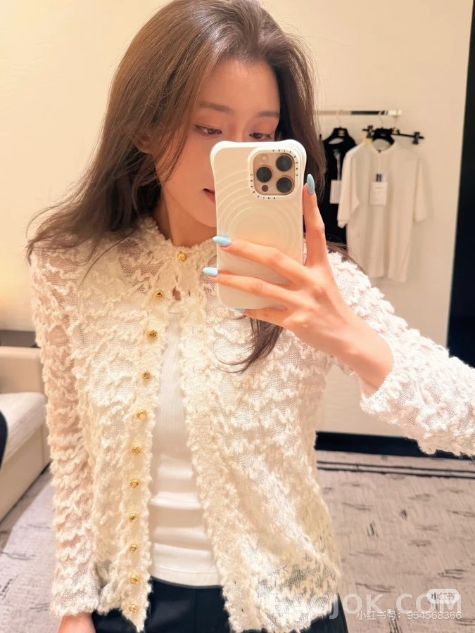 샤넬 샤넬 물결 니트 자켓 상세 이미지