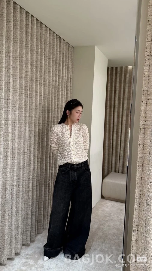 샤넬 샤넬 물결 니트 자켓 상세 이미지