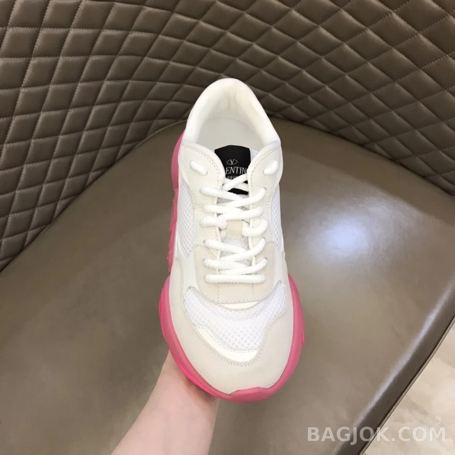 발렌티노 발렌티노 버블백 메쉬 스웨이드 스니커즈 상세 이미지