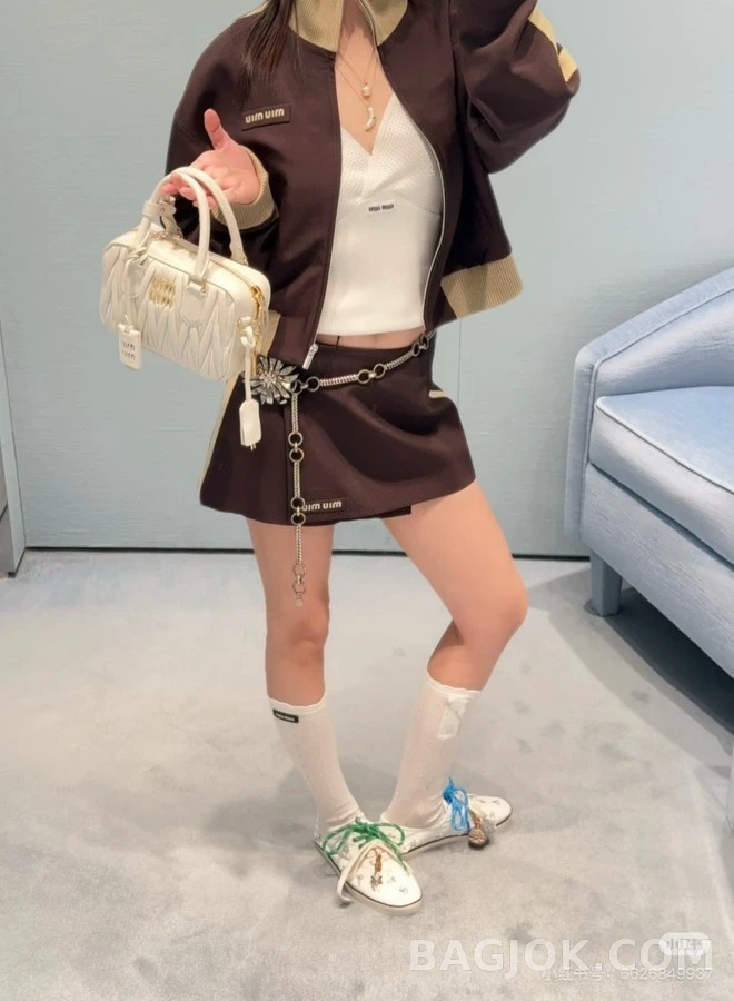 미우미우 미우미우 배색 트랙 자켓 상세 이미지