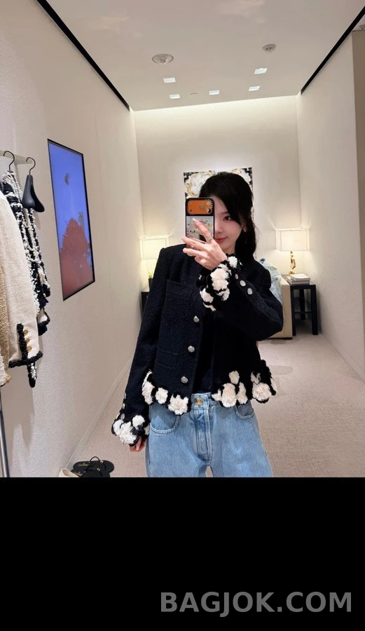 샤넬 샤넬 플라워 트위드 자켓 상세 이미지