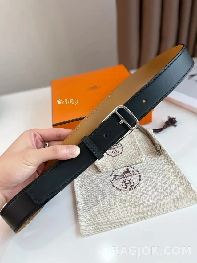 에르메스 에르메스 로메인 카프스킨 벨트 상세 이미지