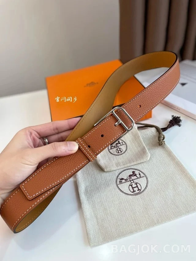 에르메스 에르메스 로메인 카프스킨 벨트 상세 이미지