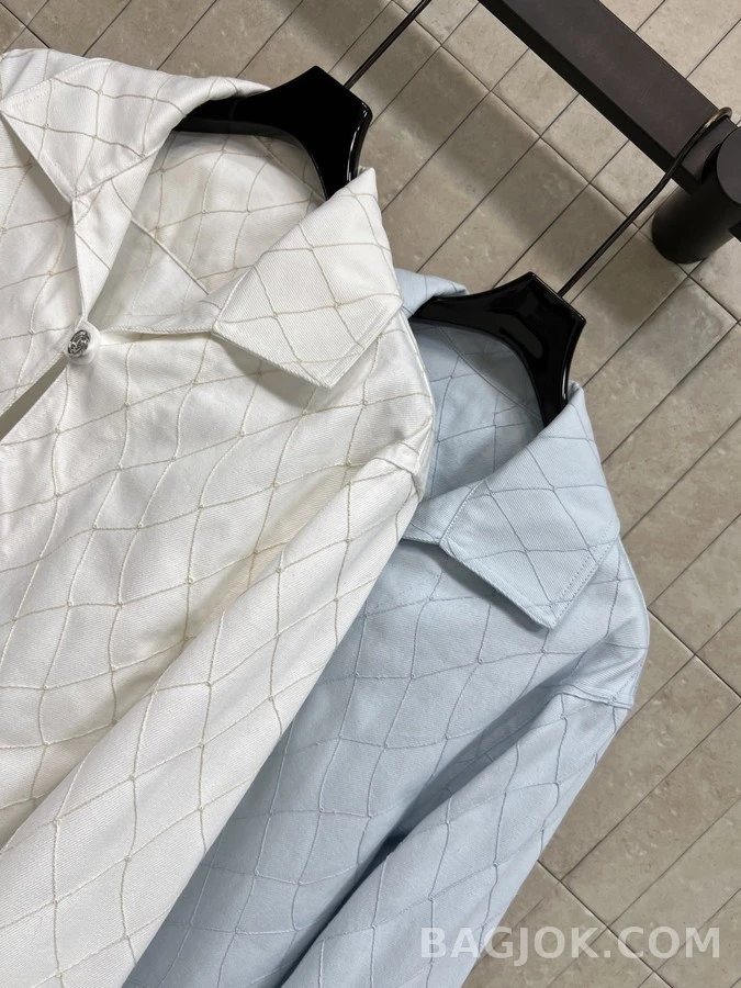 샤넬 샤넬 다이아몬드 퀼팅 데님 긴팔 티셔츠 상세 이미지