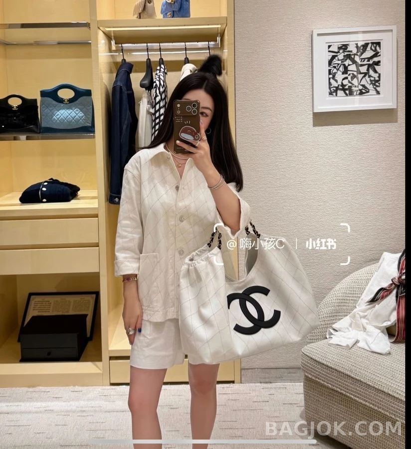 샤넬 샤넬 퀼팅 데님 자켓 상세 이미지
