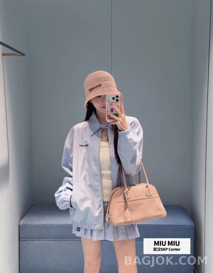 미우미우 미우미우 체크 카라 자켓 상세 이미지