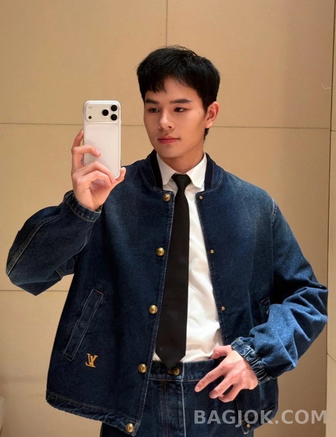 루이비통 루이비통 로고 데님 봄버 자켓 상세 이미지