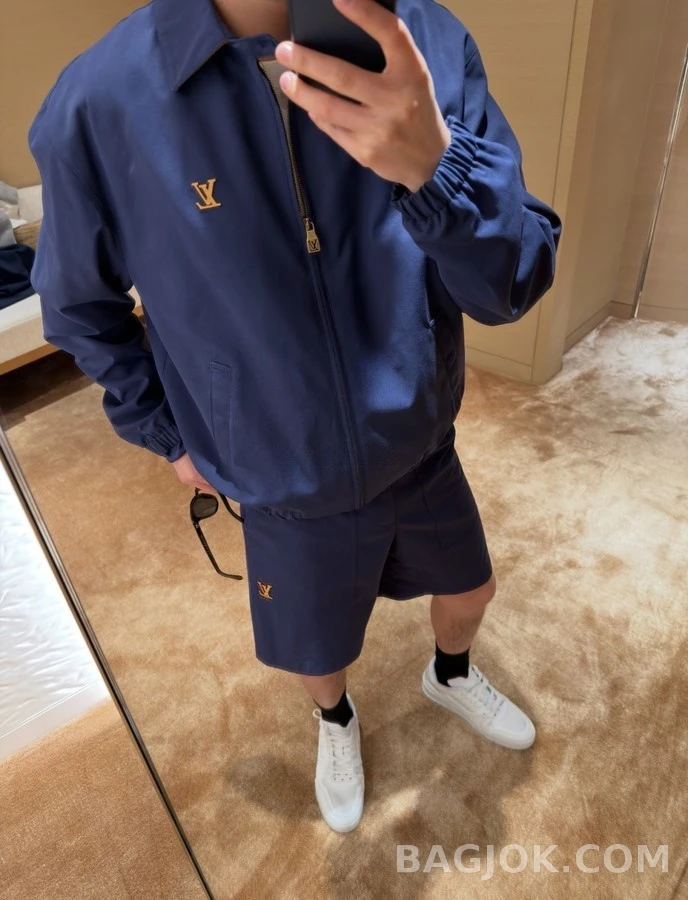 루이비통 루이비통 로고 가죽 자켓 상세 이미지