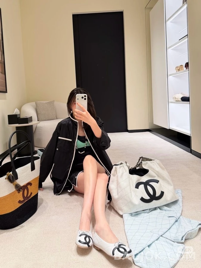 샤넬 샤넬 배색 스포츠 자켓 상세 이미지