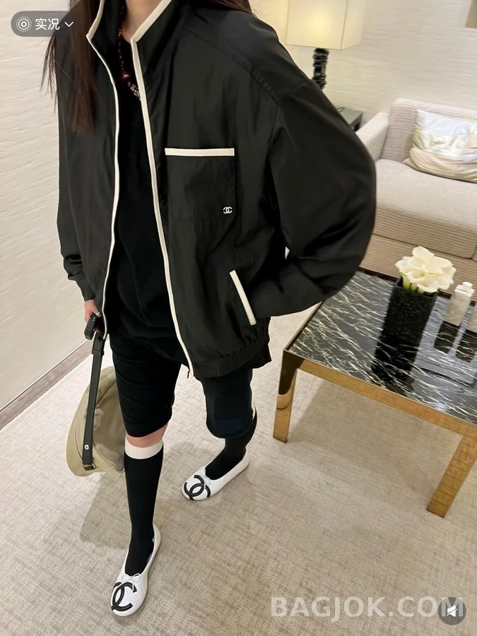 샤넬 샤넬 배색 스포츠 자켓 상세 이미지