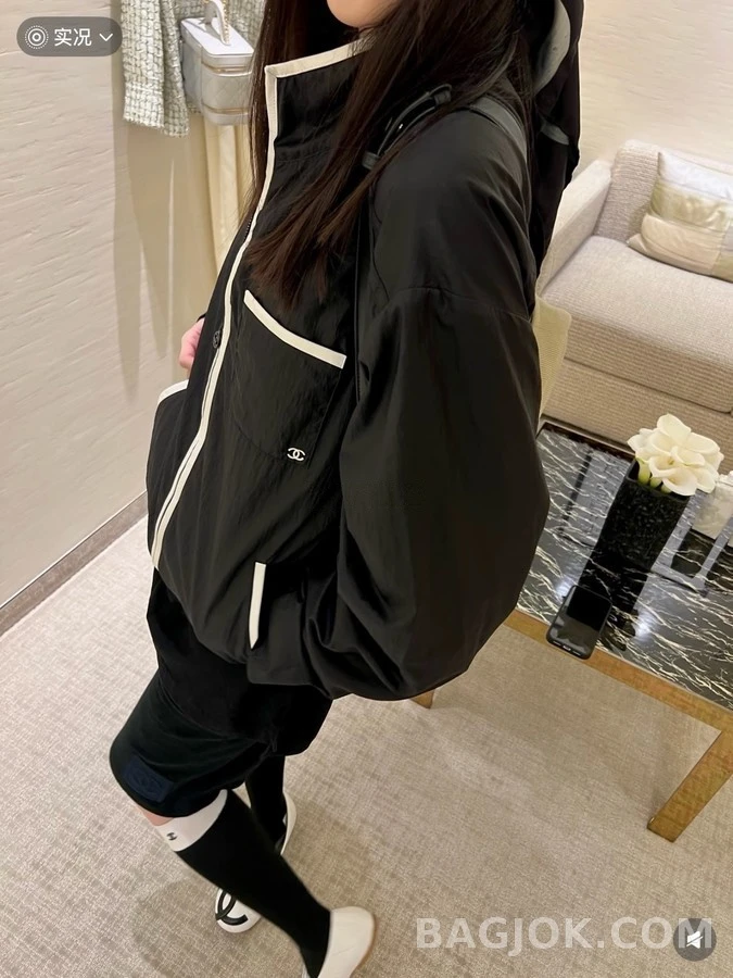 샤넬 샤넬 배색 스포츠 자켓 상세 이미지