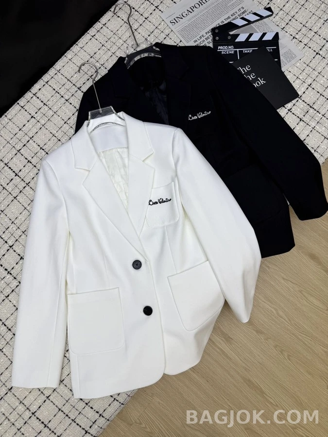 발렌티노 발렌티노 자수 로고 블레이저 상세 이미지