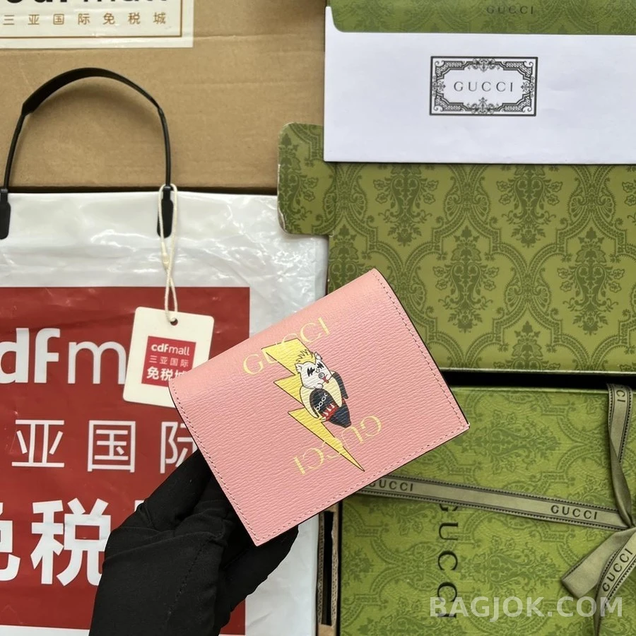 구찌 구찌 애니멀 프린트 카드 케이스 상세 이미지