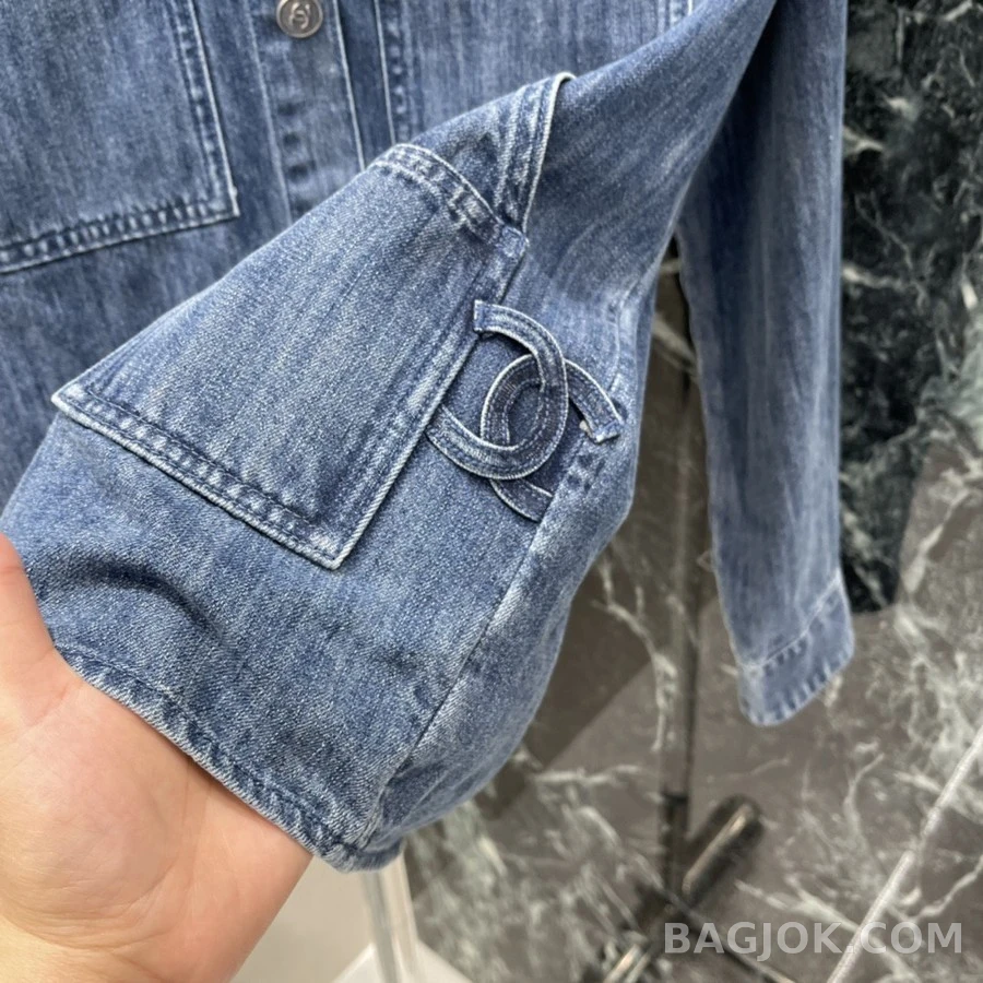 샤넬 샤넬 멀티 포켓 데님 자켓 상세 이미지
