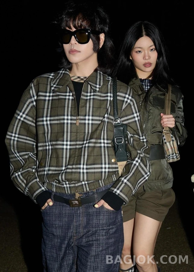 버버리 버버리 체크 캐시미어 플라이트 자켓 상세 이미지