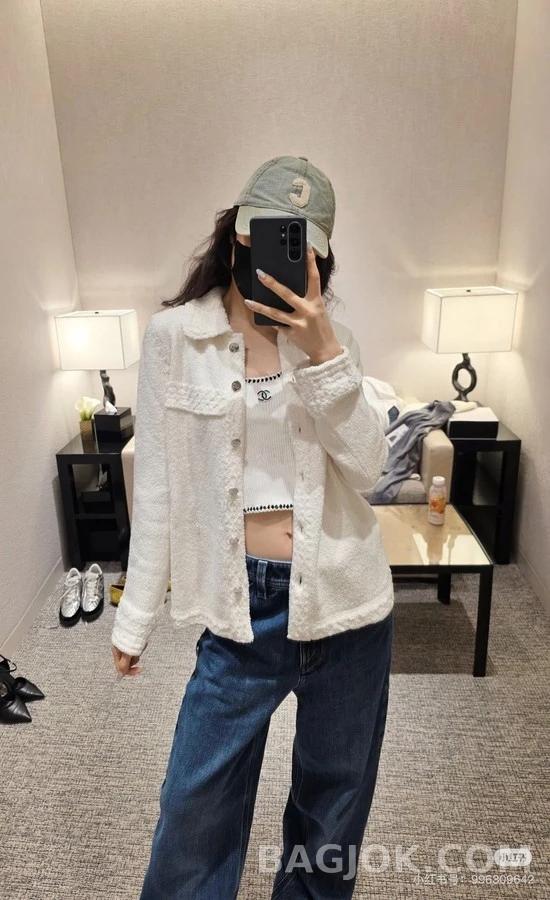 샤넬 샤넬 버튼 니트 자켓 상세 이미지