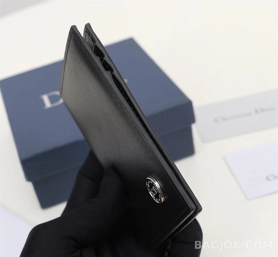 디올 디올 CD 버튼 시그니처 2단 카드지갑 상세 이미지